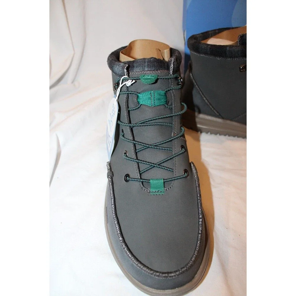 Hey Dude Men's Bradley Classic Chukka Style Boots Size 15 Shoes Charcoal Gray